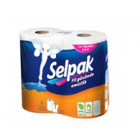SELPAK Бумажные полотенца 1 уп(4 шт)