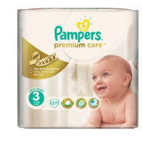 PAMPERS Premium Care 6-10 кг, 52 дн./шт.; 9*14 кг, 37 ди./шт.; 11+ кг, 28 дн./шт.