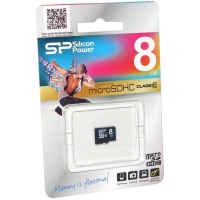 КАРТА ПАМЯТИ SILICON POWER SP008GBSTH010V10 / 8 ГБ CLASS 10