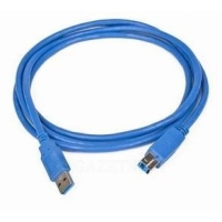 КАБЕЛЬ ДЛЯ КОМПЬЮТЕРА USB 3.0 PRO GEMBIRD CABLEXPERT CCP-USB3-AMBM-10, AM/BM, 3М, ЭКРАН, СИНИЙ, ПАКЕТ (059206)