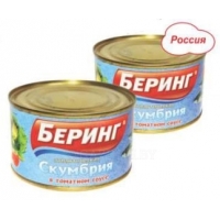 БЕРИНГ Скумбрия в томатном соусе 240г