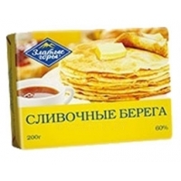 ЗЛАТЫЕ ГОРЫ Сливочные берега Масло сливочное 60%, 180 г