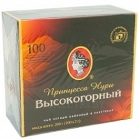 Чай ПРИНЦЕССА НУРИ черный высокогорный пакетированный карт/кор 100 шт