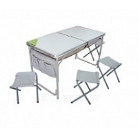 Стол GREEN WAY раскладной+4 табурета 120*60*70 см 8812В