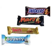 Mars, Snickers, Twix, Bounty Мороженое