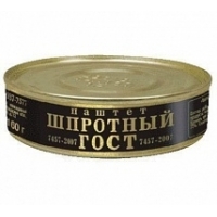 Паштет ГЛАВПРОДУКТ Шпротный ж/банка 160г