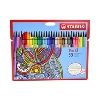 Фломастеры STABILO Pen 68 30 штук