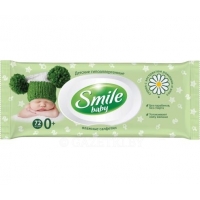 SMILE BABY Влажные салфетки д/детей алоэ/ромашка, 72 шт.