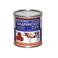 Молоко ШАДРИНСКОЕ концентрированное 7,1% ж/банка 300г