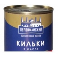 ПЕРВОМАЙСКИЙ КОНСЕРВНЫЙ ЗАВОД Кильки в масле, 340 г